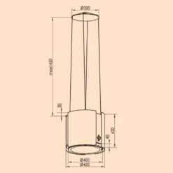Skyfall Smart Inselabzugshaube Ø45cm Umluft 402m³/h LED 16 Skyfall Smart Inselabzugshaube Ø45cm Umluft 402m³/h LED -Klarstein 10037973 yy 0007 logo