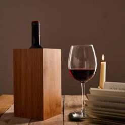 Utensilienhalter Quadratisch 12 X 23 X 12 Cm (BxHxT) Bambus -Klarstein 10038051 yy 0005 logo