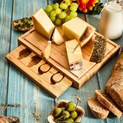 Käsebrett Mit Messerfach 25,2x3x19,5 Cm 4 Spezialmesser Pflegeleicht 10 Käsebrett Mit Messerfach 25,2x3x19,5 Cm 4 Spezialmesser Pflegeleicht -Klarstein 10038079 yy 0002 logo
