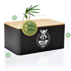 Stigby 2-in-1 Brotkasten Mit Schneidebrett Metallblech Bambus 15 Stigby 2-in-1 Brotkasten Mit Schneidebrett Metallblech Bambus -Klarstein 10038084 yy 0007 logo