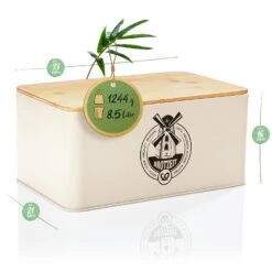 Stigby 2-in-1 Brotkasten Mit Schneidebrett Metallblech Bambus -Klarstein 10038107 yy 0007 logo