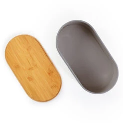 Rök Brotbox Metallblech Bambusdeckel 33,5 X 13 X 18 Cm (BxHxT) Oval -Klarstein 10038118 yy 0003 logo