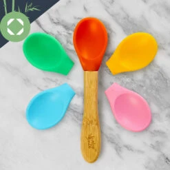 Kindergeschirr Bambusteller & Löffel 250 Ml Saugnapf 18 X 18 Cm -Klarstein 10038162 yy 0003 logo