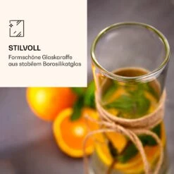 Glaskaraffe Mit Bambusdeckel Borosilikatglas Hitzebeständig 14 Glaskaraffe Mit Bambusdeckel Borosilikatglas Hitzebeständig -Klarstein 10038230 de 0006 logo