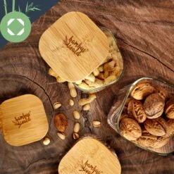 Eckiges Glas Mit Bambusdeckel Luftdicht Mit Silikonring 10x25x10 Cm 3x 2000 Ml 15 Eckiges Glas Mit Bambusdeckel Luftdicht Mit Silikonring 10x25x10 Cm 3x 2000 Ml -Klarstein 10038255 yy 0006 logo