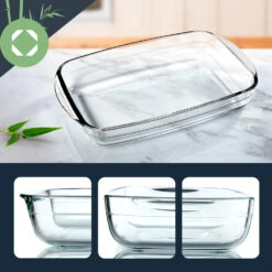 Ofenform 1600 Ml 280 X 50 X 200 Mm Hochwertiges Glas -Klarstein 10038267 yy 0003 logo