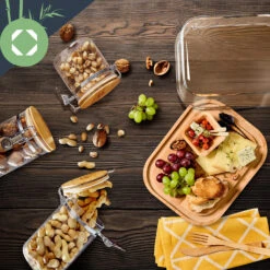 Glas-Servierplatte Luftdicht Geschmacksneutral Spülmaschinenfest 12 Glas-Servierplatte Luftdicht Geschmacksneutral Spülmaschinenfest -Klarstein 10038308 yy 0005 logo