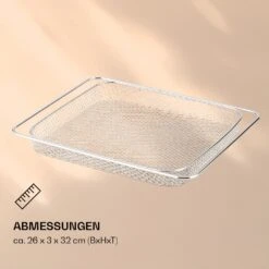 AeroVital Jumbo Heißluftfritteuse Gitterkorb Edelstahl 9 AeroVital Jumbo Heißluftfritteuse Gitterkorb Edelstahl -Klarstein 10038341 de 0004 logo