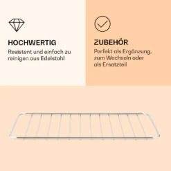 AeroVital Jumbo Heißluftfritteuse Grillrost Edelstahl 8 AeroVital Jumbo Heißluftfritteuse Grillrost Edelstahl -Klarstein 10038343 de 0003 logo