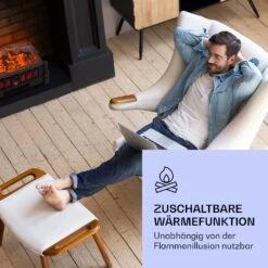 Kamini FXL 2G Elektrischer Kamin Kamineinsatz 1800 W LED-3D-Flammenillusion 15 Kamini FXL 2G Elektrischer Kamin Kamineinsatz 1800 W LED-3D-Flammenillusion -Klarstein 10038365 de 0006 logo