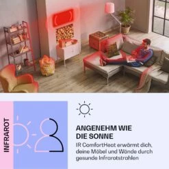 Wondersky Decken-Infrarotheizstrahler 350W 60 X 6,5 X 60 Cm (BxHxT) IP44 -Klarstein 10038378 de 0004 logo