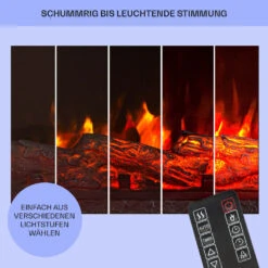 Studio Light & Fire 2 Smart Kamin 1000/2000W MDF WiFi-Steuerung 17 Studio Light & Fire 2 Smart Kamin 1000/2000W MDF WiFi-Steuerung -Klarstein 10038387 de 0008 usp