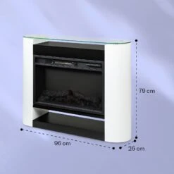 Studio 10 Arc Elektrokamin 1800 W LED-Flammen Heizlüfter Fernbedienung -Klarstein 10038402 yy 0006 logo