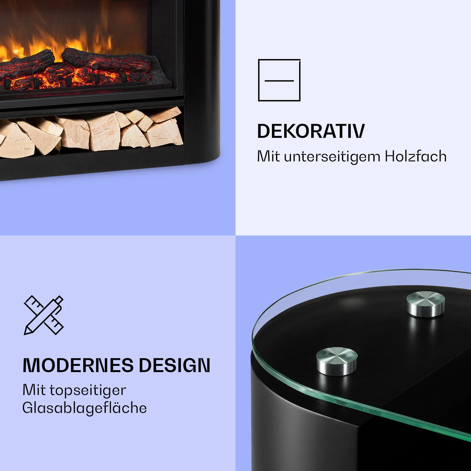 Studio 10 Arc Elektrokamin 1800 W LED-Flammen Heizlüfter Fernbedienung 7 Studio 10 Arc Elektrokamin 1800 W LED-Flammen Heizlüfter Fernbedienung – Bild 5