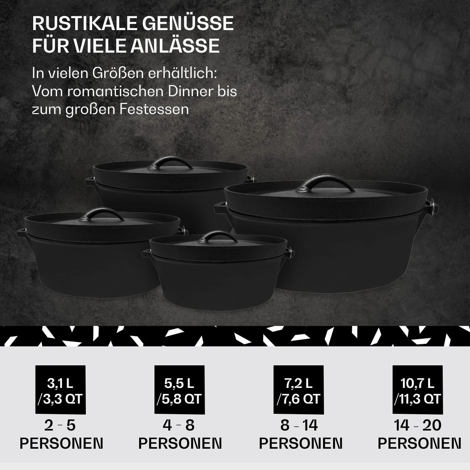 Galloway Dutch Oven 12.0 BBQ-Topf Gusseisen Größe XL / 12 Qt 8 Galloway Dutch Oven 12.0 BBQ-Topf Gusseisen Größe XL / 12 Qt – Bild 6