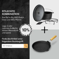 Galloway Dutch Oven 12.0 BBQ-Topf Gusseisen Größe XL / 12 Qt 15 Galloway Dutch Oven 12.0 BBQ-Topf Gusseisen Größe XL / 12 Qt -Klarstein 10038583 de 0007 usp