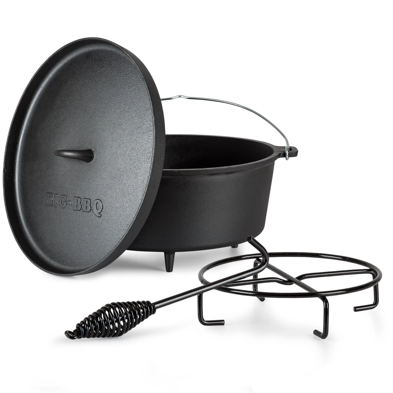 Galloway Dutch Oven 12.0 BBQ-Topf Gusseisen Standfüße Größe XL / 12 Qt 2 Galloway Dutch Oven 12.0 BBQ-Topf Gusseisen Standfüße Größe XL / 12 Qt