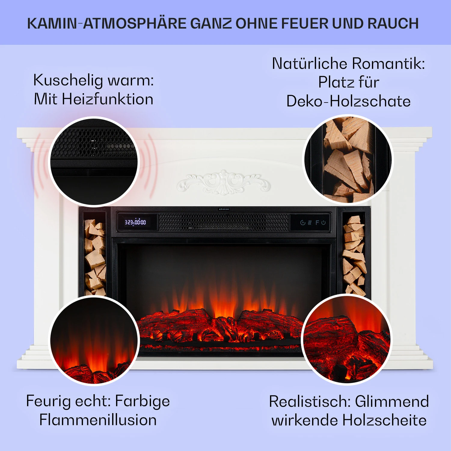 Saint Helens Elektrokamin 1900 W LED-Technik Fernbedienung 4 Saint Helens Elektrokamin 1900 W LED-Technik Fernbedienung – Bild 2