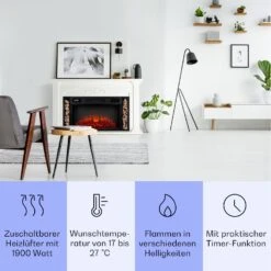 Saint Helens Elektrokamin 1900 W LED-Technik Fernbedienung 11 Saint Helens Elektrokamin 1900 W LED-Technik Fernbedienung -Klarstein 10038615 de 0003 usp