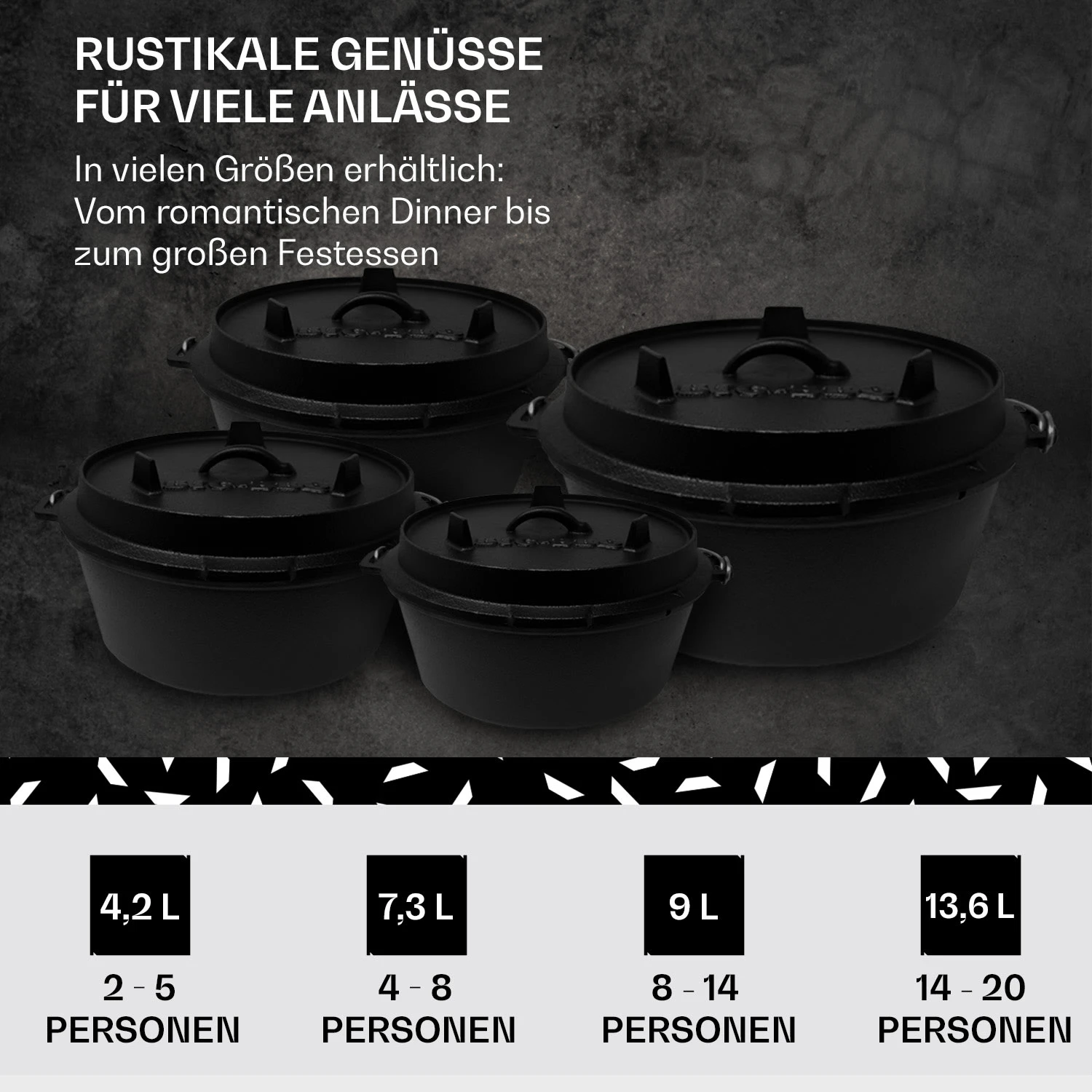Guernsey Premium Dutch Oven 6.0 BBQ-Topf Gusseisen Größe M / 6 Qt 8 Guernsey Premium Dutch Oven 6.0 BBQ-Topf Gusseisen Größe M / 6 Qt – Bild 6