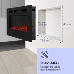 Galeras Elektrischer Wand- Und Einbaukamin 1800 W LED 3 Farben Timer 14 Galeras Elektrischer Wand- Und Einbaukamin 1800 W LED 3 Farben Timer -Klarstein 10038687 de 0005 logo