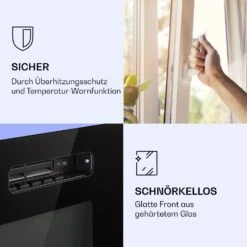 Galeras Elektrischer Wand- Und Einbaukamin 1800 W LED 3 Farben Timer 16 Galeras Elektrischer Wand- Und Einbaukamin 1800 W LED 3 Farben Timer -Klarstein 10038687 de 0007 logo