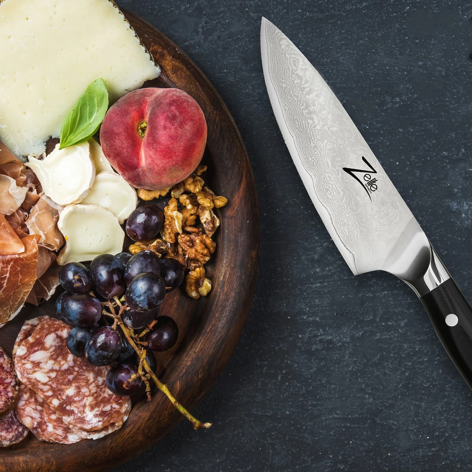 Alpha-Royal Japanese Serie 6" Chefkochmesser Damaszener-Stahl 5 Alpha-Royal Japanese Serie 6" Chefkochmesser Damaszener-Stahl – Bild 3