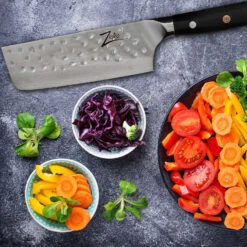 Alpha-Royal Japanese Serie 6" Nakiri Kochmesser Damaszener-Stahl 9 Alpha-Royal Japanese Serie 6" Nakiri Kochmesser Damaszener-Stahl -Klarstein 10038994 de 0003 logo