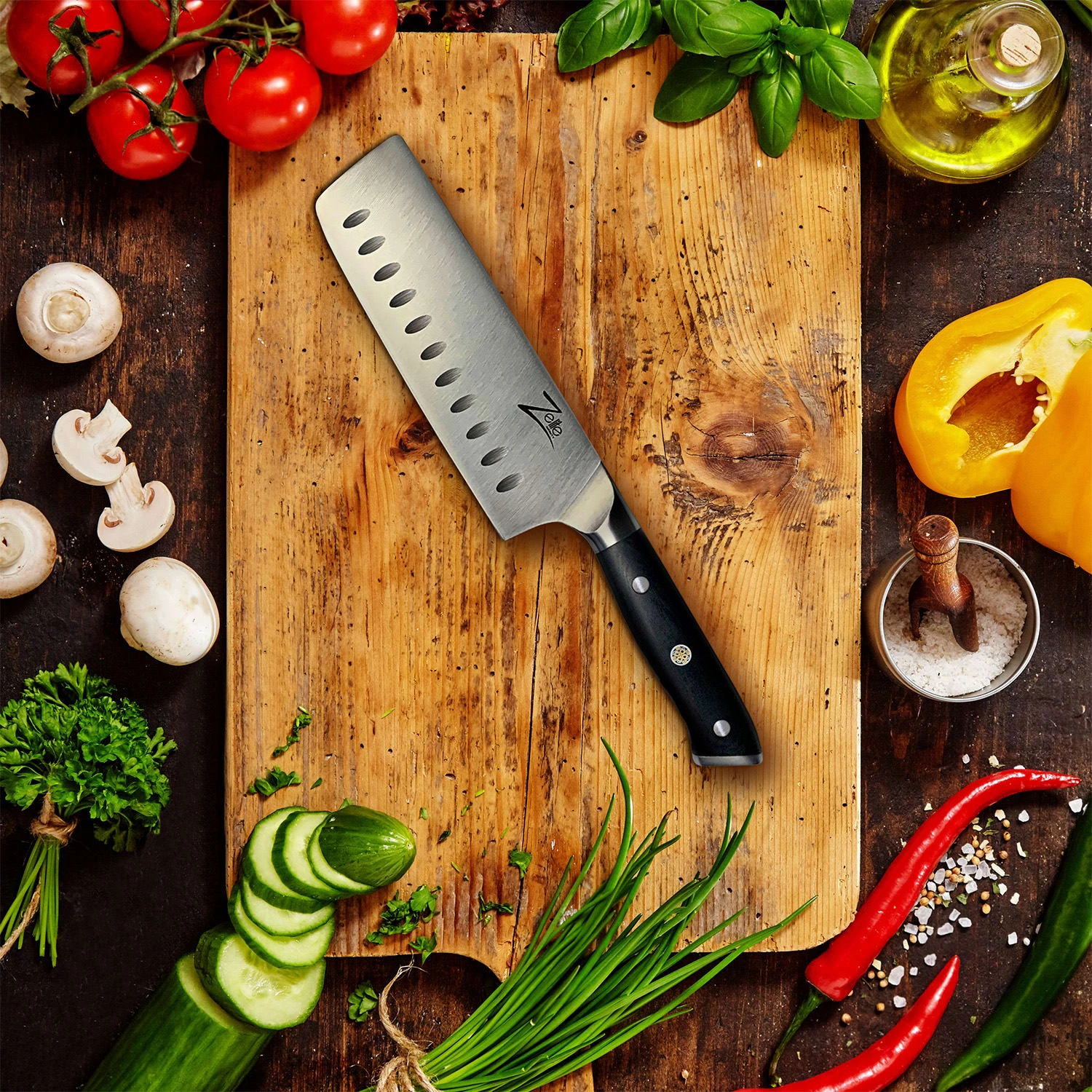 Alpha-Royal German 7" Nakirimesser 56 HCR Edelstahl 4 Alpha-Royal German 7" Nakirimesser 56 HCR Edelstahl – Bild 2