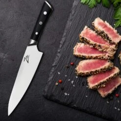 Razor-Edge Serie 8" Kochmesser 59 HRC Edelstahl 10 Razor-Edge Serie 8" Kochmesser 59 HRC Edelstahl -Klarstein 10039042 yy 0004 logo