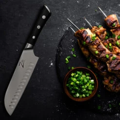 Razor-Edge Serie 7" Santokumesser 59 HRC Edelstahl -Klarstein 10039045 yy 0004 logo