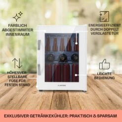 Beersafe M Quartz Kühlschrank 33 Liter 2 Böden Panoramaglastür -Klarstein 10039425 DE 0005 usp
