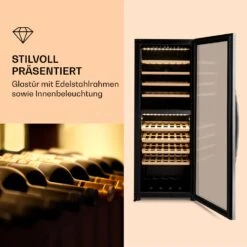 Klarstein Vinamour 77 Duo Weinkühlschrank 191 Liter 5 - 20 °C 2 Kühlzonen 13 Klarstein Vinamour 77 Duo Weinkühlschrank 191 Liter 5 - 20 °C 2 Kühlzonen -Klarstein 10039771 de 0003 logo