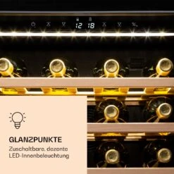 Klarstein Vinamour 77 Duo Weinkühlschrank 191 Liter 5 - 20 °C 2 Kühlzonen 16 Klarstein Vinamour 77 Duo Weinkühlschrank 191 Liter 5 - 20 °C 2 Kühlzonen -Klarstein 10039771 de 0006 logo