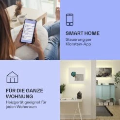 Mojave 1000 Smart 2-in-1 Heizgerät Infrarot Konvektor 120x60cm 1000W RGB-Licht -Klarstein 10039825 de 0002 logo