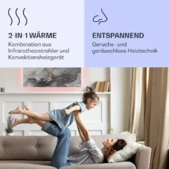Mojave 1000 Smart 2-in-1 Heizgerät Infrarot Konvektor 120x60cm 1000W RGB-Licht -Klarstein 10039825 de 0004 logo