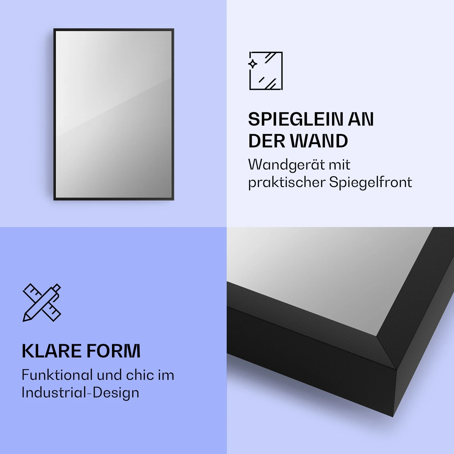 La Palma 750 Smart 2-in-1 Heizgerät Infrarot Konvektor 85x60cm 750W Spiegelfront 5 La Palma 750 Smart 2-in-1 Heizgerät Infrarot Konvektor 85x60cm 750W Spiegelfront – Bild 3