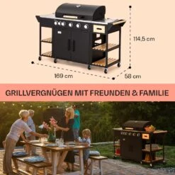 Jersey Outdoor Kitchen Gasgrill 20,7 KW 5+1 Brenner Mobil Regenschutz 15 Jersey Outdoor Kitchen Gasgrill 20,7 KW 5+1 Brenner Mobil Regenschutz -Klarstein 10039855 de 0006 usp