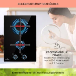 Illuminosa Domino Gaskochfeld 2-flammig Sabaf-Brenner Glaskeramik 13 Illuminosa Domino Gaskochfeld 2-flammig Sabaf-Brenner Glaskeramik -Klarstein 10039896 de 0003 usp