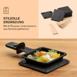 Entrecote 2-in-1 Raclette-Grill & Fondue Naturstein 1100W 8 Personen -Klarstein 10039922 de 0006 logo