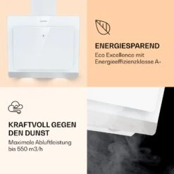 >Aurora Eco 60 Dunstabzugshaube 550 M³/h 60cm Kopffrei Ambientelicht EEC A+ 12 >Aurora Eco 60 Dunstabzugshaube 550 M³/h 60cm Kopffrei Ambientelicht EEC A+ -Klarstein 10039928 de 0003 logo