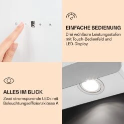 >Aurora Eco 60 Dunstabzugshaube 550 M³/h 60cm Kopffrei Ambientelicht EEC A+ 14 >Aurora Eco 60 Dunstabzugshaube 550 M³/h 60cm Kopffrei Ambientelicht EEC A+ -Klarstein 10039928 de 0005 logo