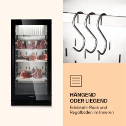 Steakhouse Pro 233 Onyx Fleischreifeschrank 1 Zone 233 L 1-25°C Touch Panorama 15 Steakhouse Pro 233 Onyx Fleischreifeschrank 1 Zone 233 L 1-25°C Touch Panorama -Klarstein 10039936 de 0005 logo