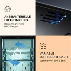 Steakhouse Pro 233 Onyx Fleischreifeschrank 1 Zone 233 L 1-25°C Touch Panorama 16 Steakhouse Pro 233 Onyx Fleischreifeschrank 1 Zone 233 L 1-25°C Touch Panorama -Klarstein 10039936 de 0006 logo
