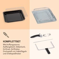 Prime Air Heißluftfritteuse 1500W 23l Timer 8 Programme 14 Prime Air Heißluftfritteuse 1500W 23l Timer 8 Programme -Klarstein 10040025 de 0006 logo