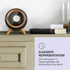 Sindelfingen Uhrenbeweger Rechts-Links-Lauf 1 Uhr Schwarz -Klarstein 10040049 de 0002 logo