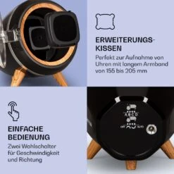 Sindelfingen Uhrenbeweger Rechts-Links-Lauf 1 Uhr Schwarz -Klarstein 10040049 de 0004 logo