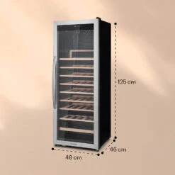 Vinamour 46 Uno Weinkühlschrank 1 Zonen 155 L/46 Fl. 4-18 °C Edelstahl 15 Vinamour 46 Uno Weinkühlschrank 1 Zonen 155 L/46 Fl. 4-18 °C Edelstahl -Klarstein 10040059 yy 0006 dimensions