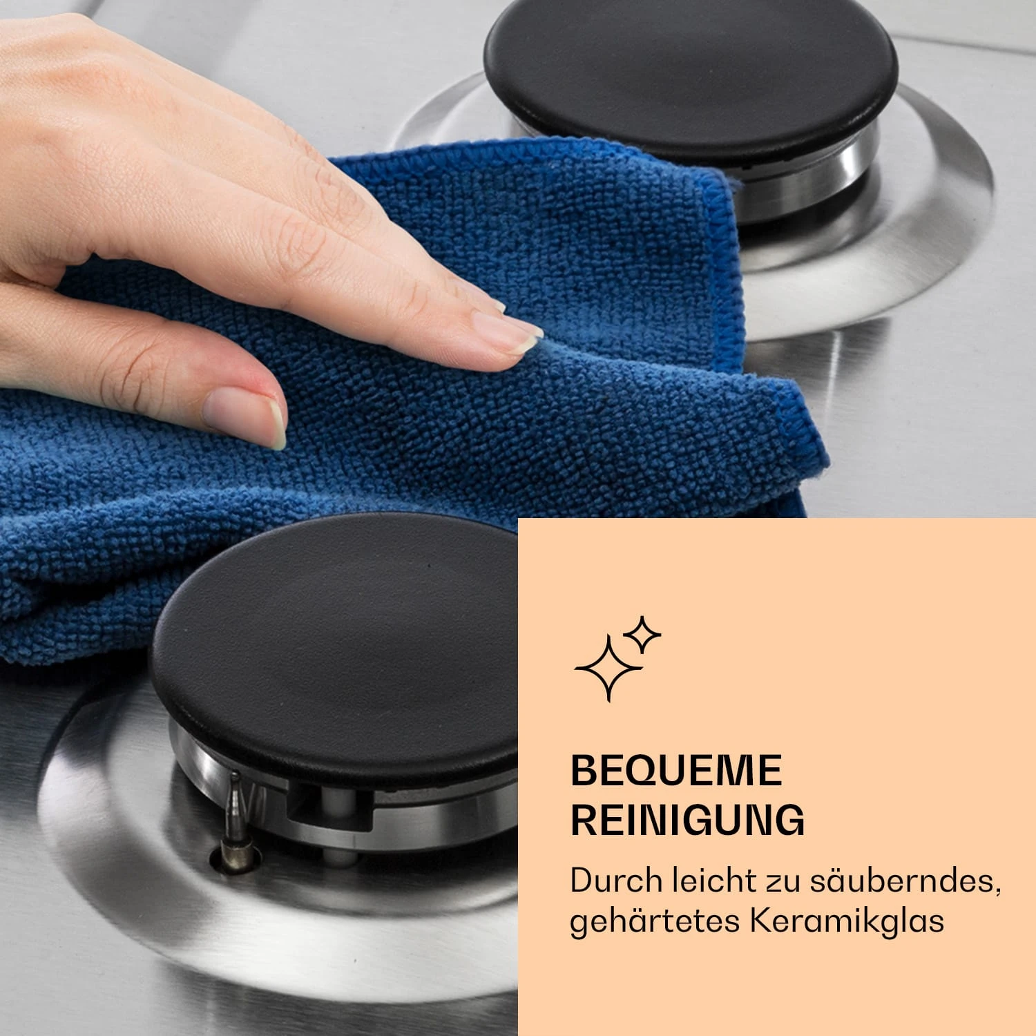 Ignito Chef Edition 5 Zonen Gaskochfeld 5-flammig Sabaf-Brenner Glaskeramik 8 Ignito Chef Edition 5 Zonen Gaskochfeld 5-flammig Sabaf-Brenner Glaskeramik – Bild 6