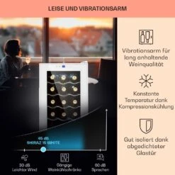 Shiraz 15 Slim Uno Weinkühlschrank 44l Touch-Bedienfeld 5-18°C 13 Shiraz 15 Slim Uno Weinkühlschrank 44l Touch-Bedienfeld 5-18°C -Klarstein 10040214 de 0004 usp